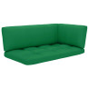 Sofa 2-os. z palet, z poduszkami, impregnowane drewno sosnowe