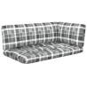 Sofa 2-os. z palet, z poduszkami, impregnowane drewno sosnowe