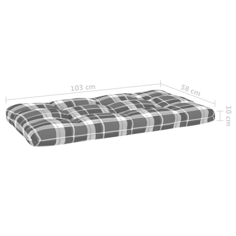 Sofa 2-os. z palet, z poduszkami, impregnowane drewno sosnowe
