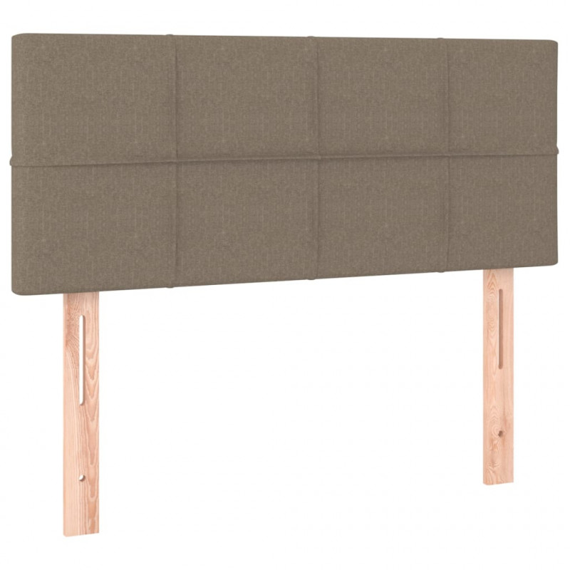 Zagłówek do łóżka, taupe, 90x5x78/88 cm, tkanina