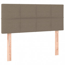 Zagłówek do łóżka, taupe, 100x5x78/88 cm, tkanina