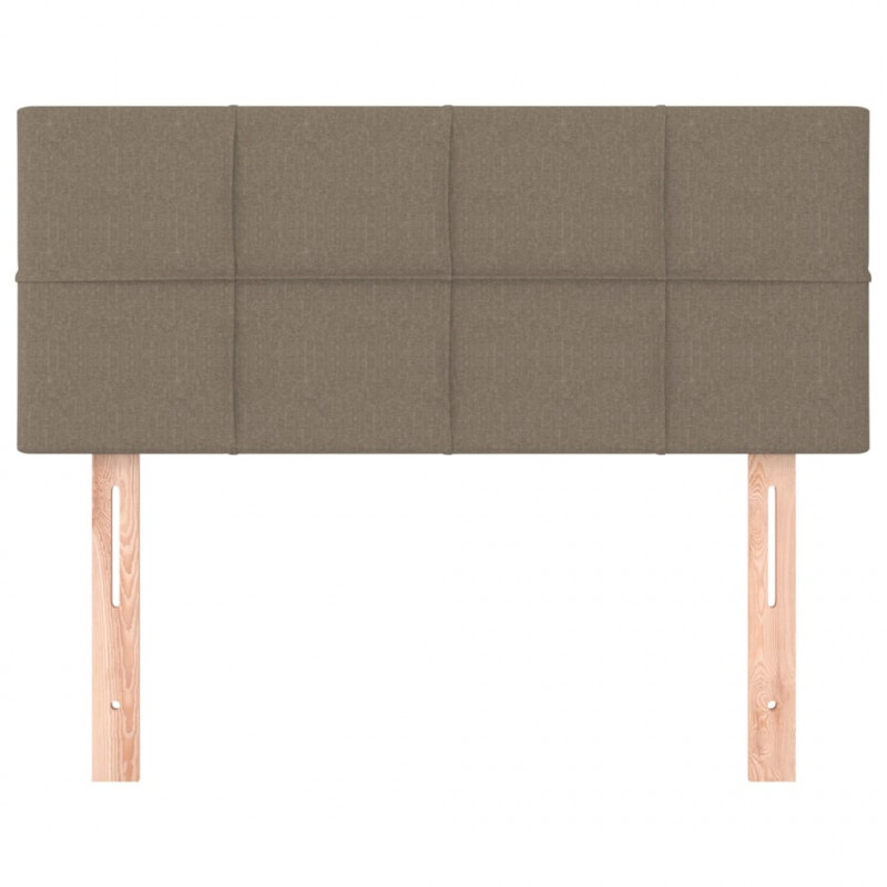 Zagłówek do łóżka, taupe, 100x5x78/88 cm, tkanina