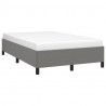 Rama łóżka bez materaca, ciemnoszare, 120x200 cm, obita tkaniną