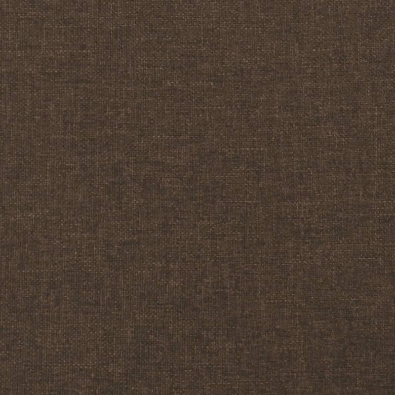 Rama łóżka bez materaca, ciemnobrązowa, 200x200 cm, tkanina