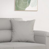 Poduszki ozdobne, 2 szt., jasnoszary, 40x40 cm, mikrofibra