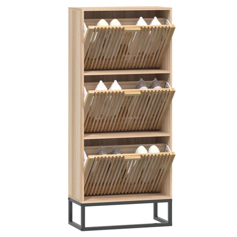 Szafka na buty, 52x25x120 cm, materiał drewnopochodny