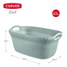 Curver Kosz na pranie Knit, 40 L, jasnoniebieski