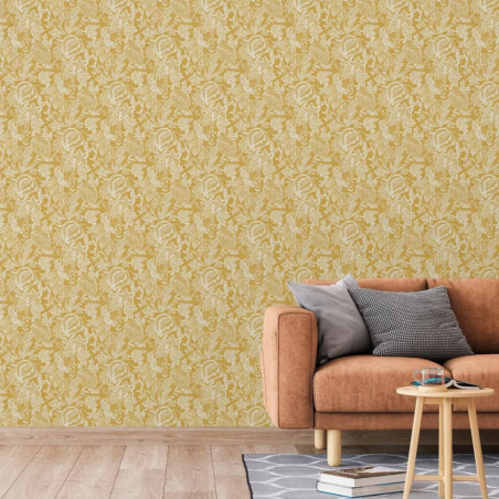 DUTCH WALLCOVERINGS Tapeta Mae, ochra i beż