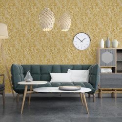 DUTCH WALLCOVERINGS Tapeta Mae, ochra i beż