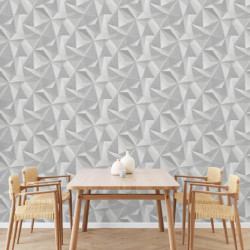 DUTCH WALLCOVERINGS Tapeta Onyx, jasnoszara