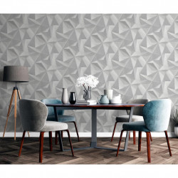 DUTCH WALLCOVERINGS Tapeta Onyx, jasnoszara