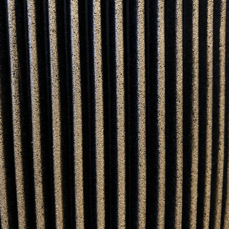 Capi Elegancka donica Groove, 34x46 cm, czarno-złota