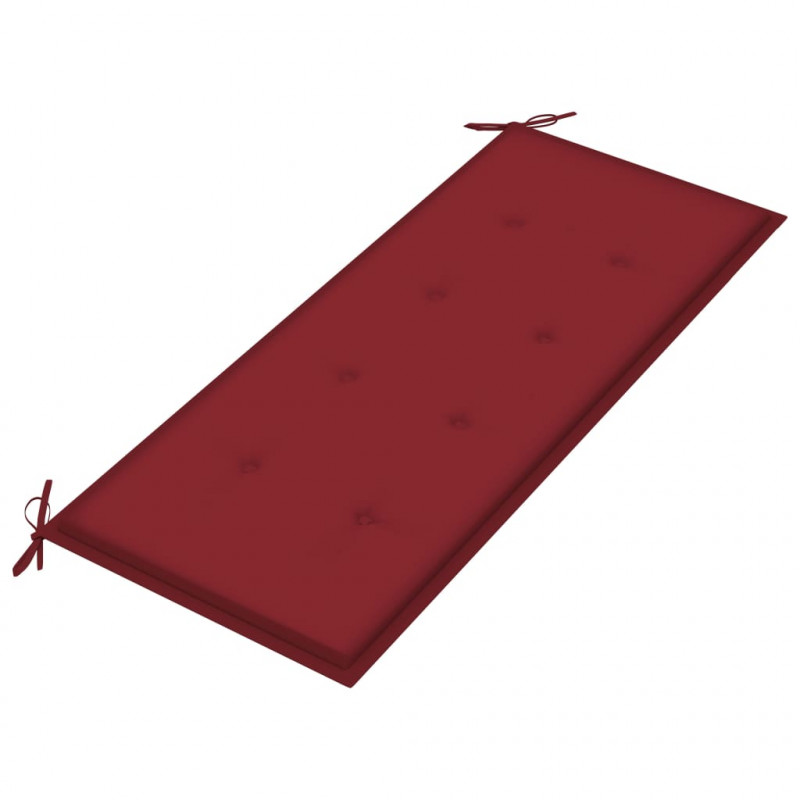 2-os. ławka ogrodowa z poduszką, 120 cm, szara, eukaliptus