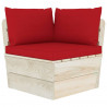 Ogrodowa sofa 2-osobowa z palet, z poduszkami, drewno świerkowe