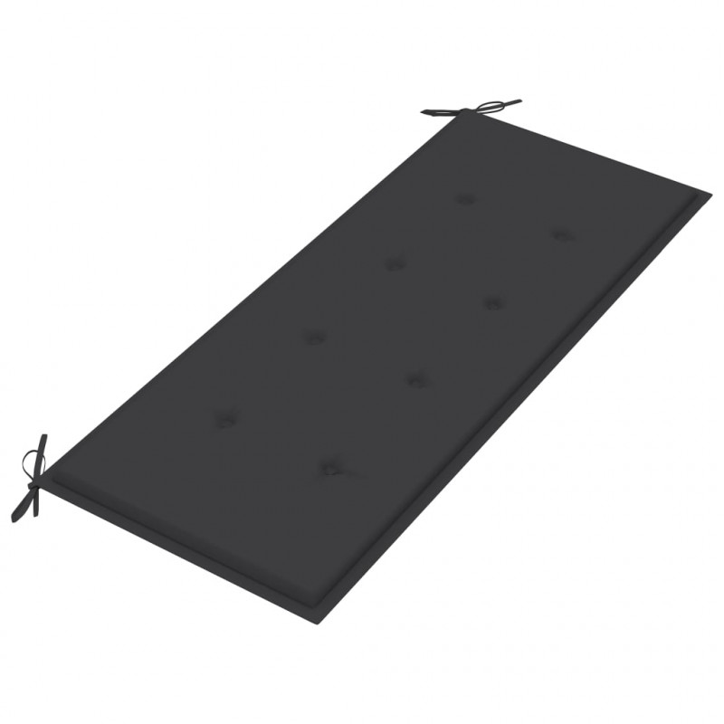 Ławka ogrodowa z poduszką, 120 cm, lite drewno akacjowe