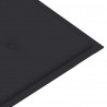 Ławka ogrodowa z poduszką, 120 cm, lite drewno akacjowe