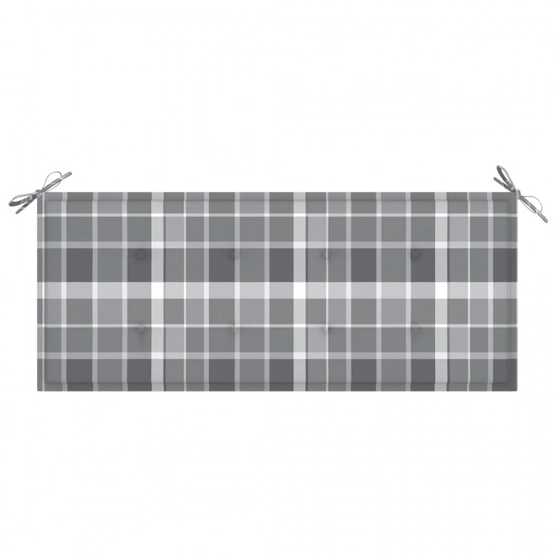 Ławka ogrodowa z poduszką, 120 cm, lite drewno akacjowe