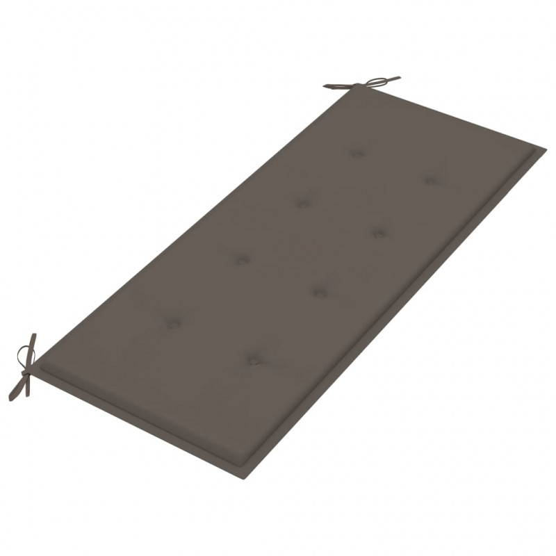 Ławka ogrodowa z poduszką, 120 cm, lite drewno akacjowe
