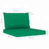 4-osobowa sofa z zielonymi poduszkami