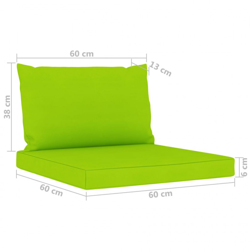 4-osobowa sofa z jasnozielonymi poduszkami