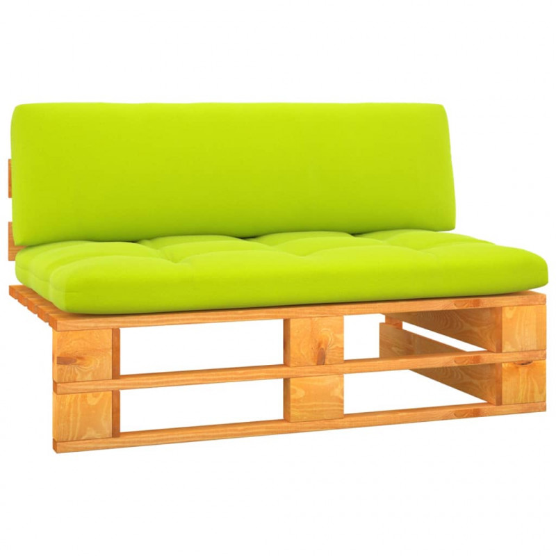 Ogrodowa sofa środkowa z palet, miodowy brąz, drewno sosnowe