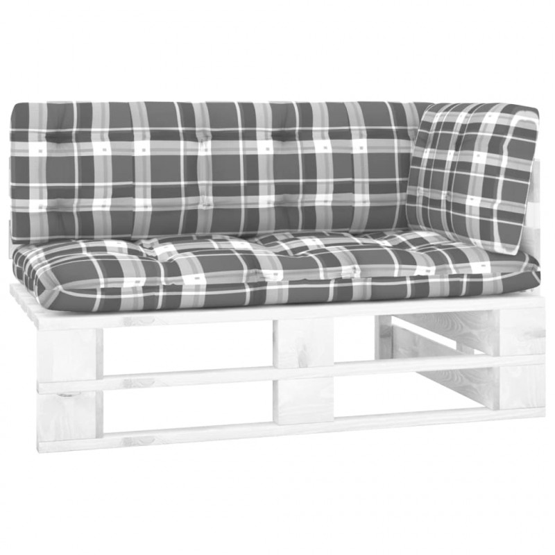 Ogrodowa sofa narożna z palet, impregnowane drewno sosnowe