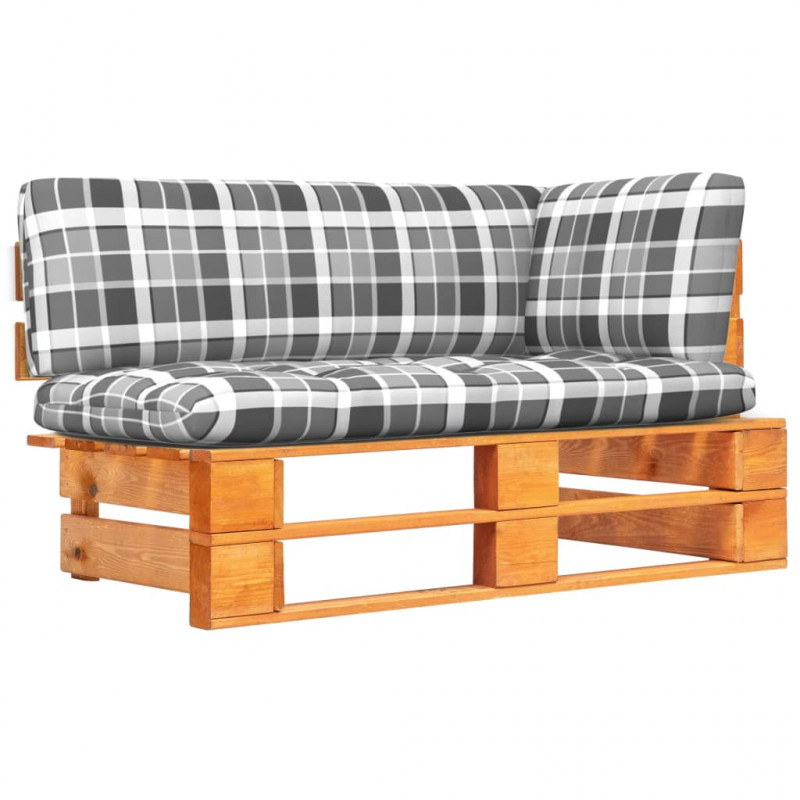 Ogrodowa sofa narożna z palet, impregnowane drewno sosnowe