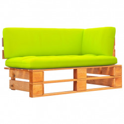 Ogrodowa sofa narożna z palet, impregnowane drewno sosnowe