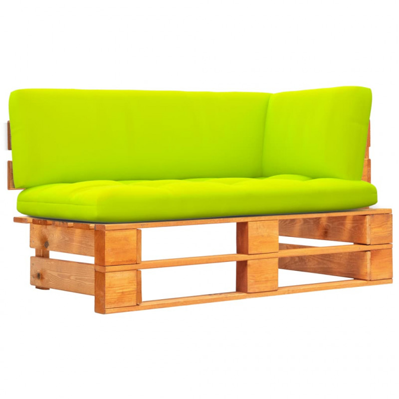 Ogrodowa sofa narożna z palet, impregnowane drewno sosnowe