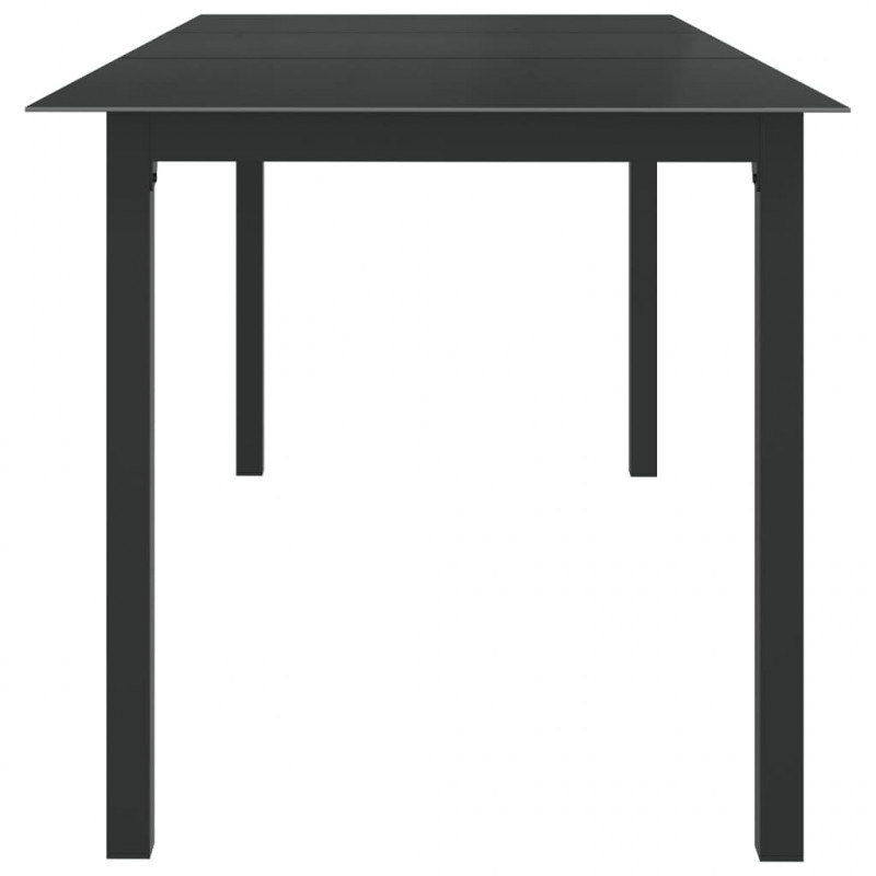 9-częściowy zestaw mebli ogrodowych, aluminium, antracytowy