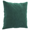 3-osobowa sofa z poduszkami, ciemnozielona, 180 cm, aksamit