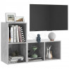 Szafki TV, 2 szt., szarość betonu, 72x35x36,5 cm, płyta wiórowa