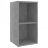 Szafki TV, 2 szt., szarość betonu, 72x35x36,5 cm, płyta wiórowa