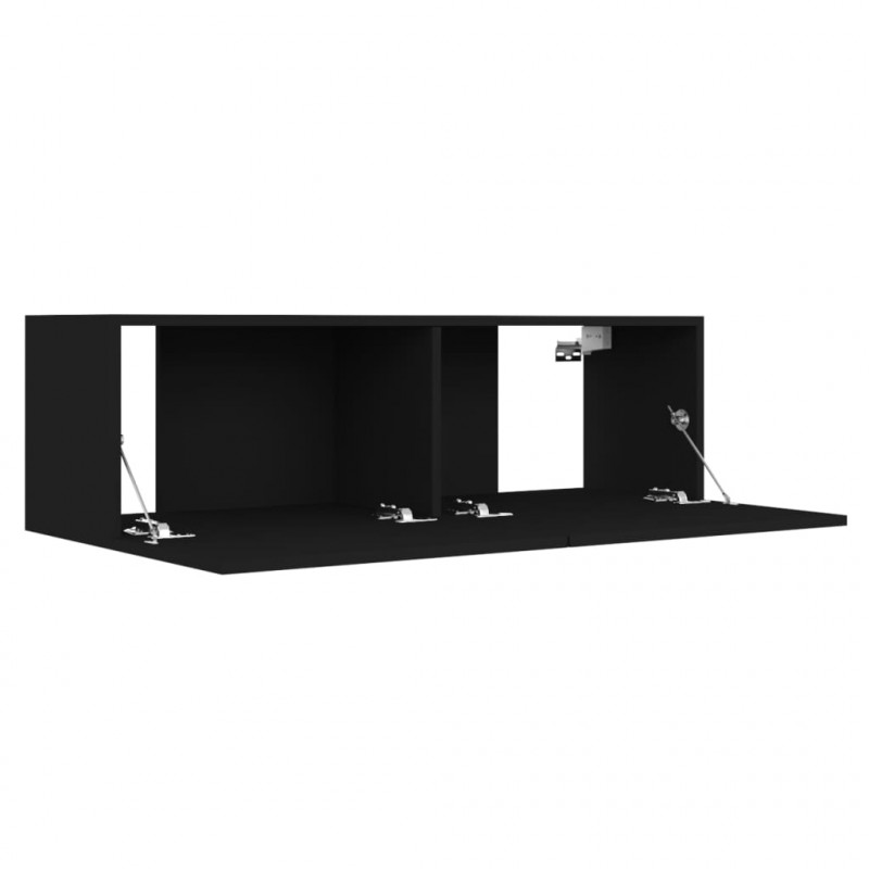 Szafka pod telewizor, czarna, 100x30x30 cm