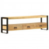 Szafka pod telewizor, 150 x 30 x 45 cm, lite drewno mango