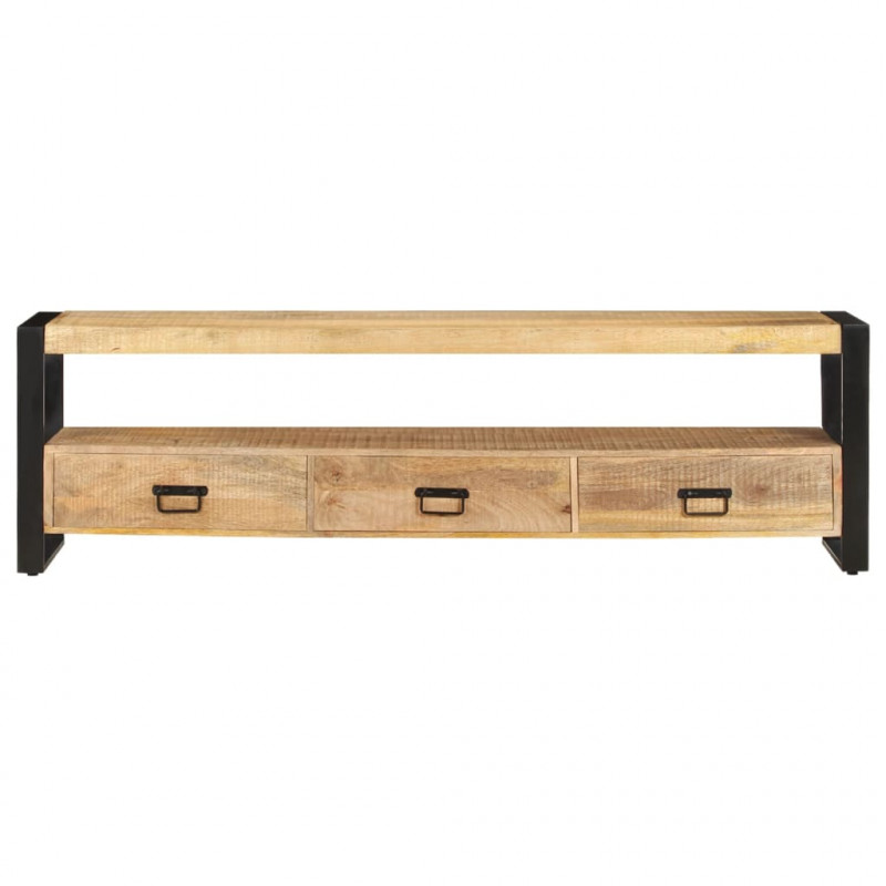 Szafka pod telewizor, 150 x 30 x 45 cm, lite drewno mango