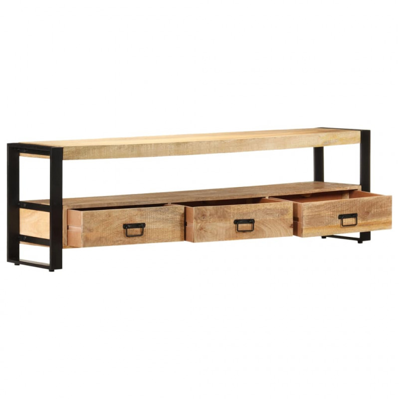 Szafka pod telewizor, 150 x 30 x 45 cm, lite drewno mango