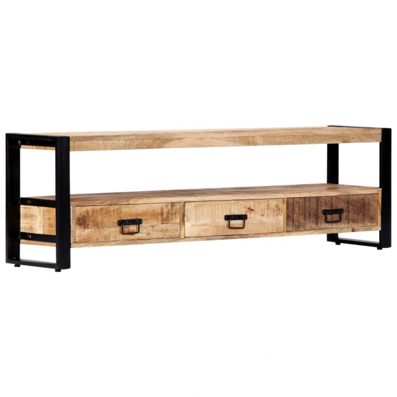 Szafka pod telewizor, 150 x 30 x 45 cm, lite drewno mango