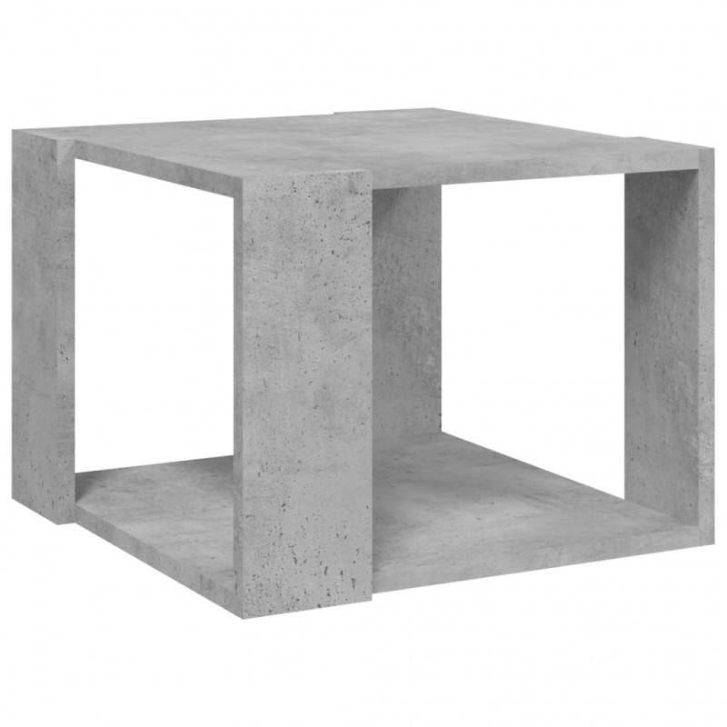 Stolik kawowy, betonowy, 40x40x30 cm, materiał drewnopochodny