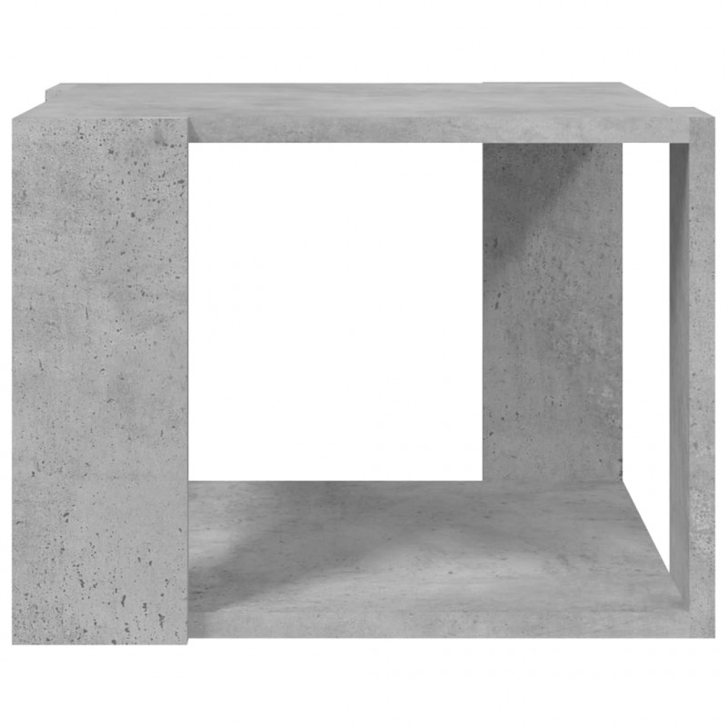 Stolik kawowy, betonowy, 40x40x30 cm, materiał drewnopochodny