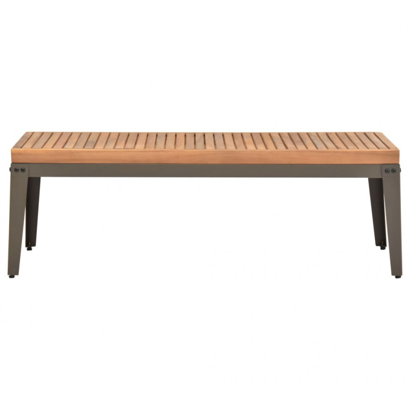 Ogrodowy stolik kawowy, 110x55x36 cm, lite drewno akacjowe