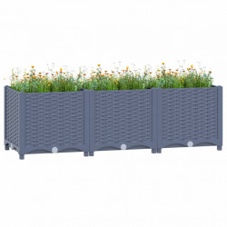 Donica do podniesionej rabaty, 120x40x38 cm, polipropylen