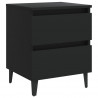 Szafki nocne, 2 szt., czarne, 40x35x50 cm