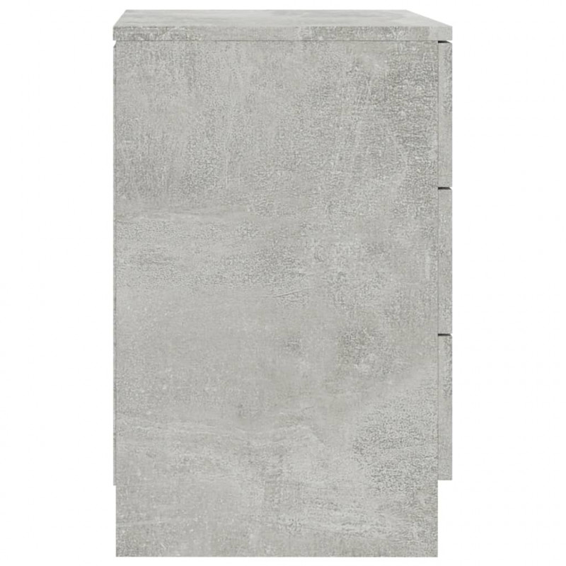 Szafki nocne, 2 szt., betonowy szary, 38x35x56 cm