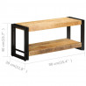 Szafka pod TV, 90x30x40 cm, lite drewno mango