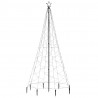 Choinka z metalowym słupkiem, 500 diod LED, kolorowa, 3 m