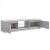 Szafka pod TV z LED, szarość betonu, 140x40x35,5 cm
