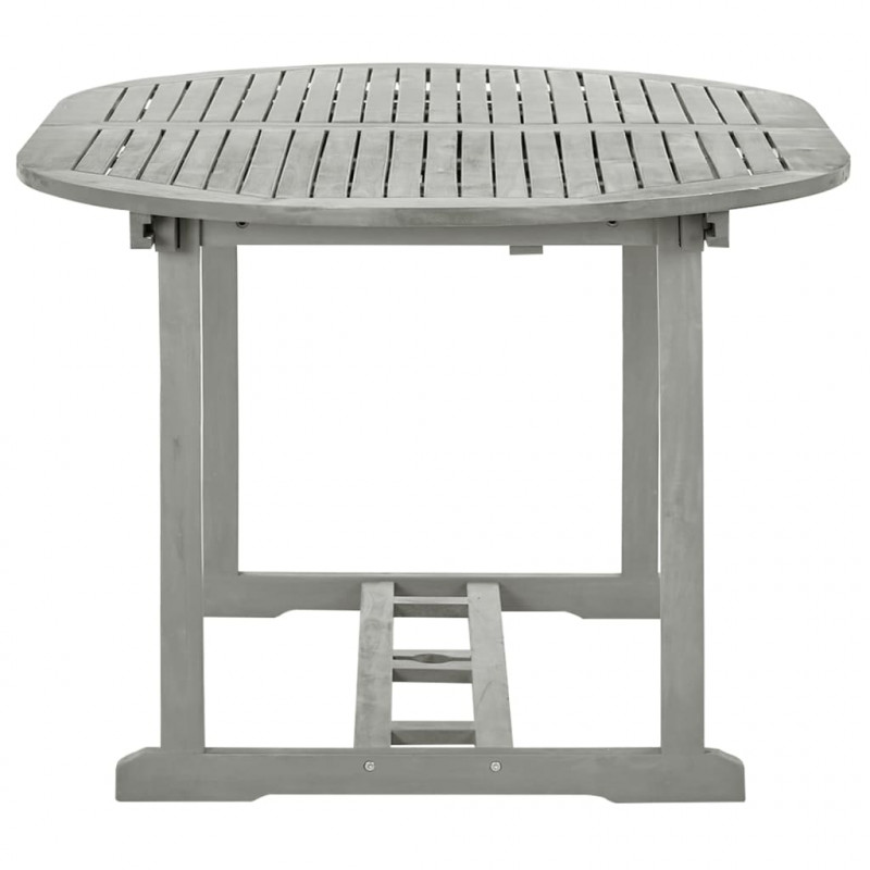 Stół ogrodowy, szary, 200x100x74 cm, lite drewno akacjowe