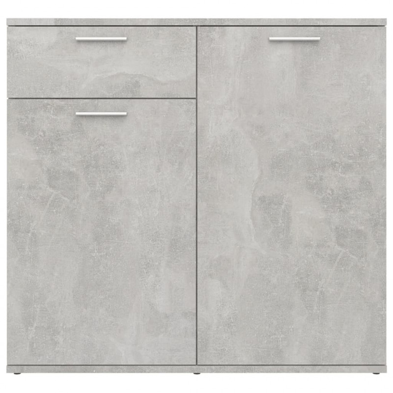 Szafka, szarość betonu, 80x36x75 cm, materiał drewnopochodny