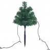 Drzewka do ozdoby ścieżki, 6 szt., ciepłe białe LED, 45 cm, PVC